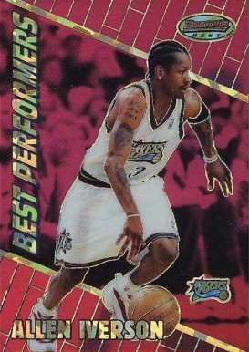 1999 Bowman's Best Allen Iverson #91 Basketball Card