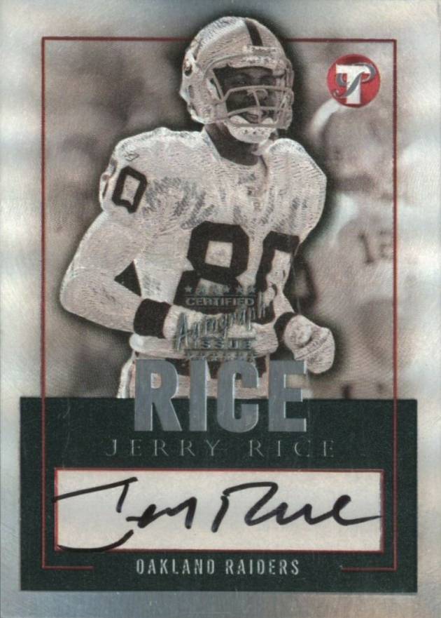 2003 Topps Pristine Certified Autograph Jerry Rice #PE-JR Football Card