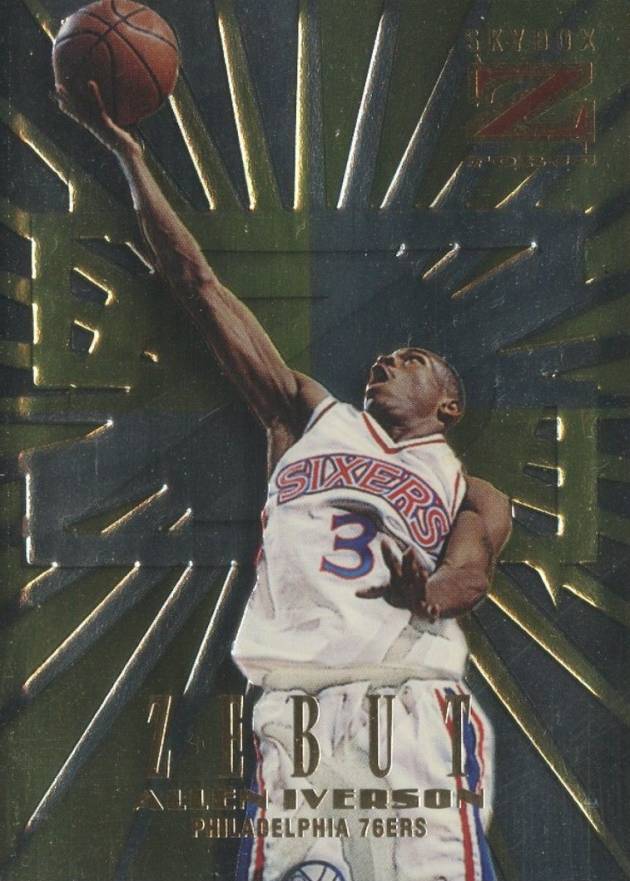 1996 Skybox Z-Force Zebut Allen Iverson #8 Basketball Card