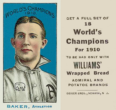 1911 Williams Baking Baker, Athletics # Baseball Card