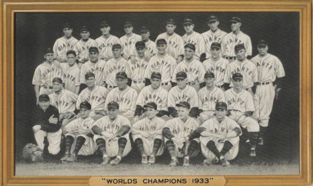1934 Goudey Premiums R309-1 Worlds Champions 1933 # Baseball Card