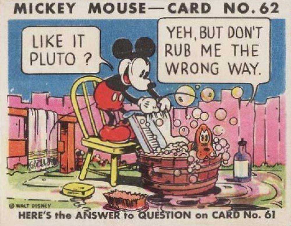 1935 Mickey Mouse Like It Pluto? #62 Non-Sports Card