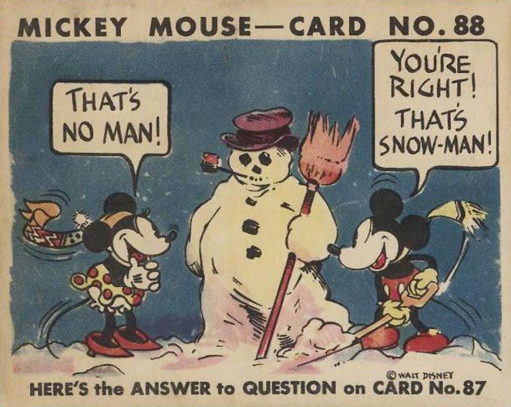 1935 Mickey Mouse Thats No Man! #88 Non-Sports Card