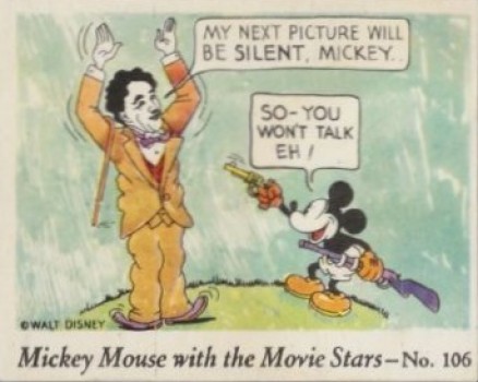 1935 Mickey Mouse My Next Picture Will Be Silent, Mickey... #106 Non-Sports Card