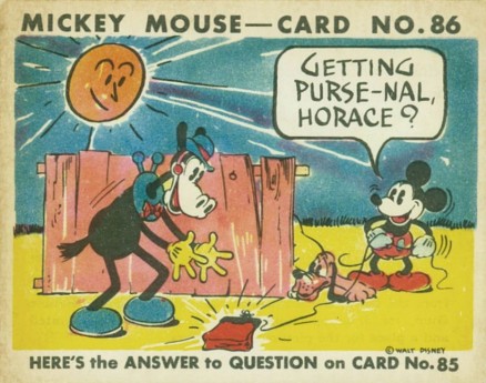 1935 Mickey Mouse Getting Purse-Nal... #86 Non-Sports Card