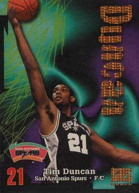 1997 Skybox Z-Force Tim Duncan #111 Basketball Card