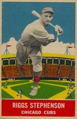 1933 DeLong Riggs Stephenson #15 Baseball Card