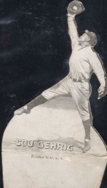 1926 Kut Outs Giants/Yankees Die-Cuts Lou Gehrig # Baseball Card