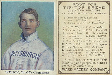 1910 Tip Top Bread Owen Wilson # Baseball Card