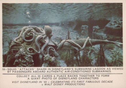 1965 Disney Puzzleback Submarine Lagoon #59 Non-Sports Card