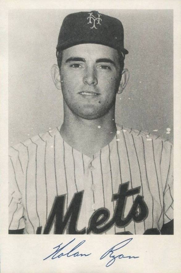 1969 Mets Team Issue Nolan Ryan # Baseball Card