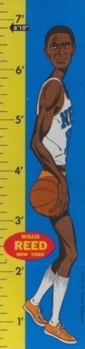 1969 Topps Rulers Willis Reed #19 Basketball Card