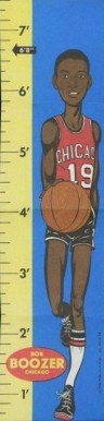 1969 Topps Rulers Bob Boozer #23 Basketball Card