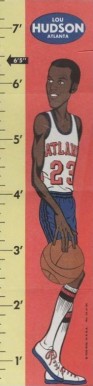 1969 Topps Rulers Lou Hudson #14 Basketball Card