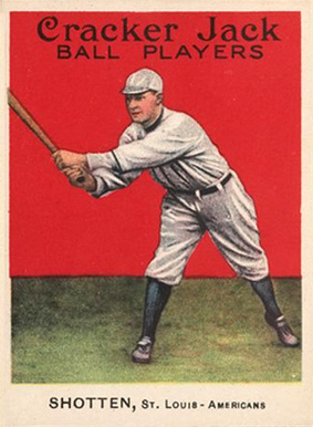 1915 Cracker Jack Shotten, St. Louis-Americans #86 Baseball Card