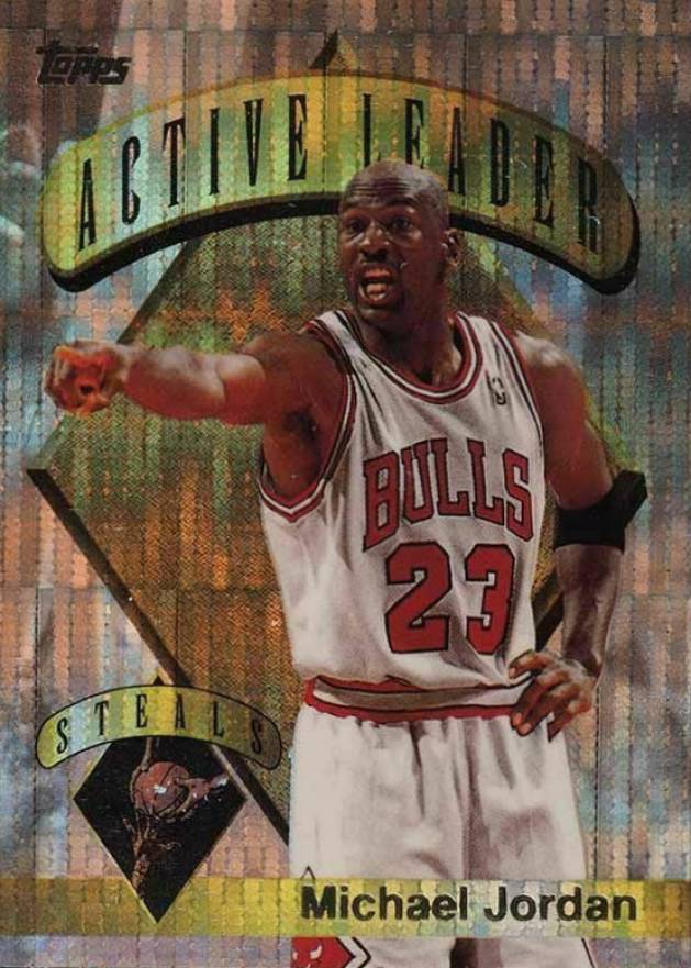 1995 Topps Power Boosters Michael Jordan #4 Basketball Card