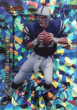 1998 Bowman's Best Autographs Peyton Manning #7A Football Card