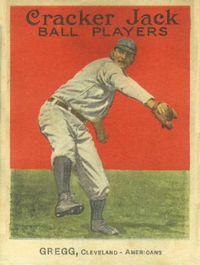 1914 Cracker Jack GREGG, Cleveland-Americans #29 Baseball Card