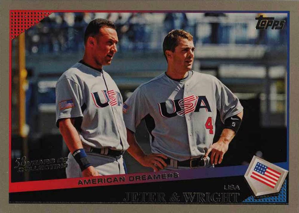 2009 Topps Updates & Highlights David Wright/Derek Jeter #UH17 Baseball Card