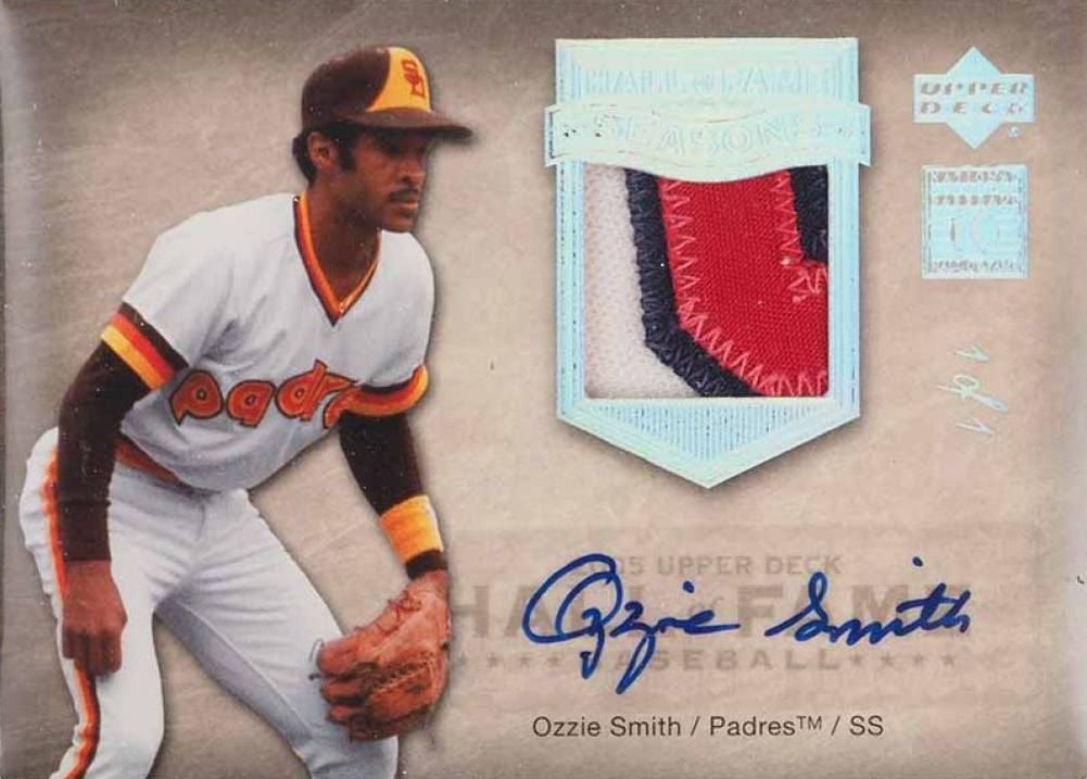 2005 Upper Deck Hall of Fame Seasons Ozzie Smith #HFSOS1 Baseball Card