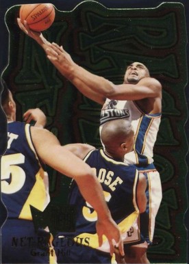 1996 Metal Net-Rageous  Grant Hill #3 Basketball Card