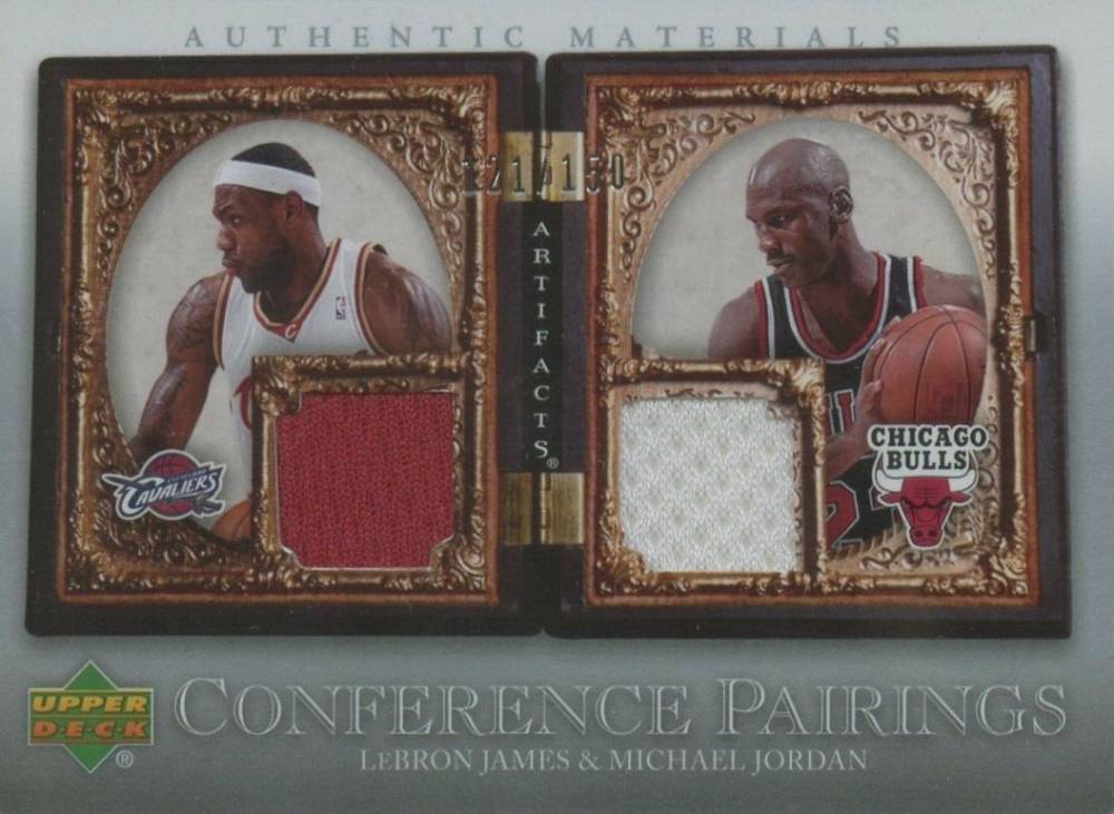 2007 Upper Deck Artifacts Conference Pairings LeBron James/Michael Jordan #CP-JJ Basketball Card