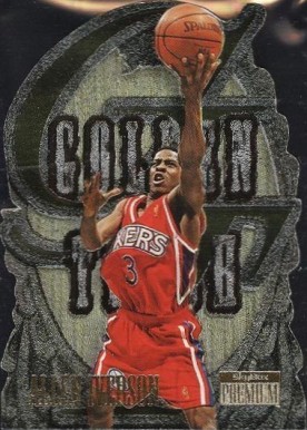1996 Skybox Premium Golden Touch Allen Iverson #4 Basketball Card