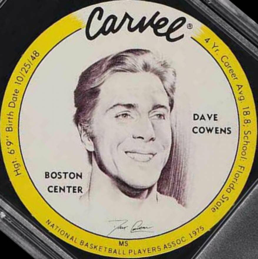 1975 Carvel Discs Dave Cowens #DC Basketball Card