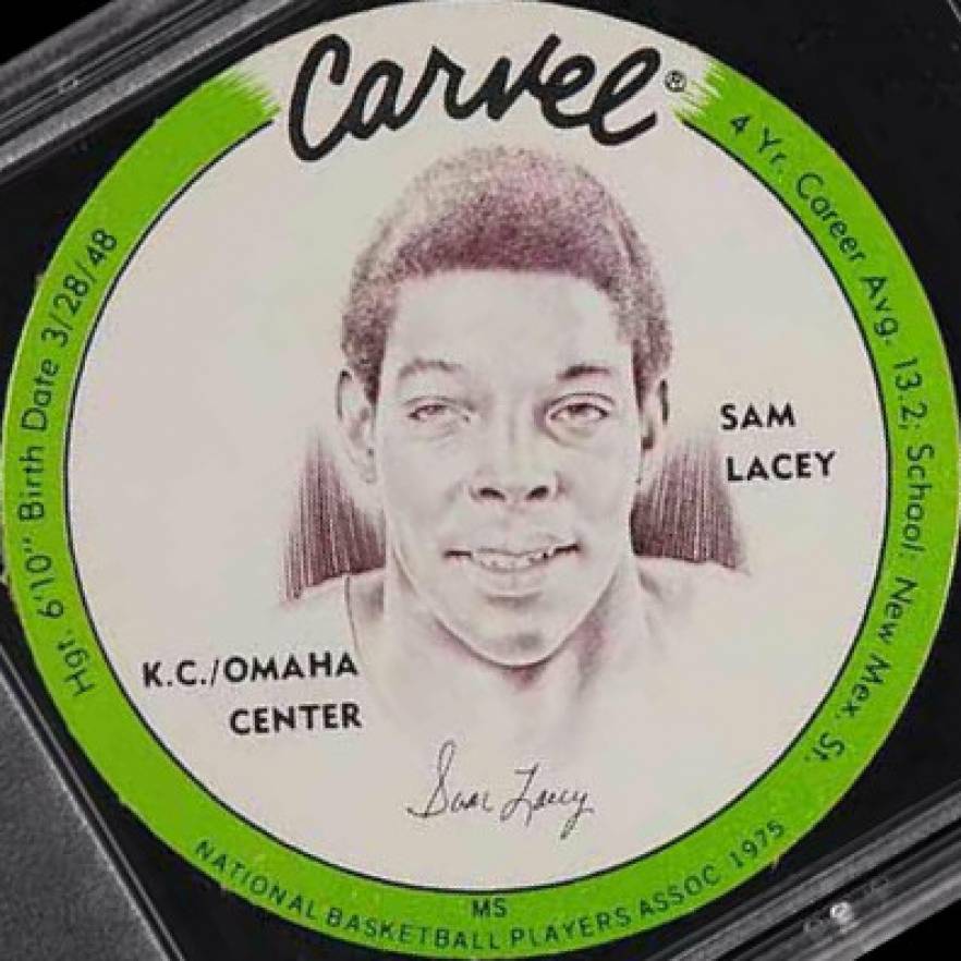 1975 Carvel Discs Sam Lacey #SL Basketball Card