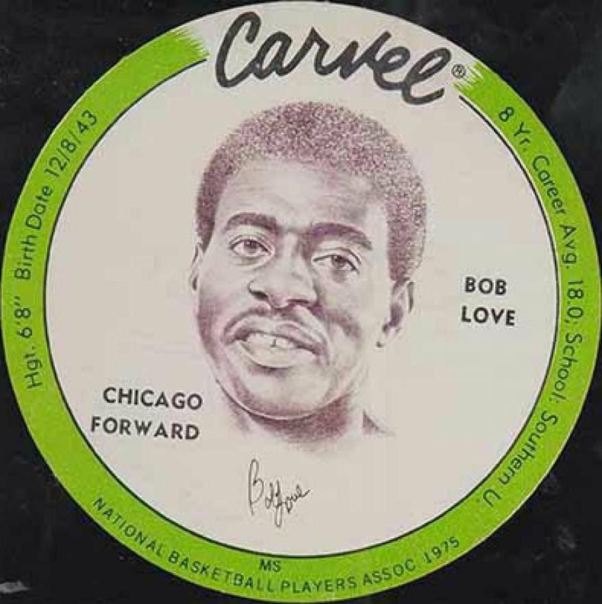 1975 Carvel Discs Bob Love #BL Basketball Card