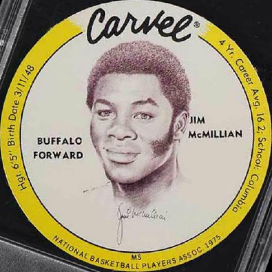 1975 Carvel Discs Jim McMillian #JMc Basketball Card