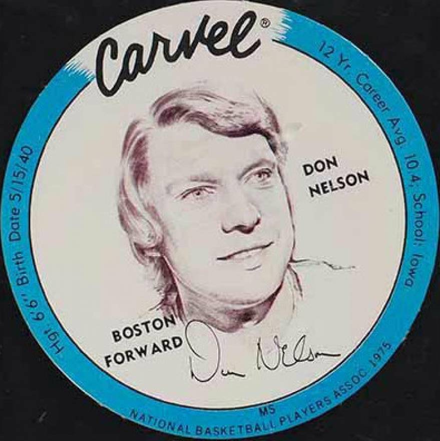 1975 Carvel Discs Don Nelson #DN Basketball Card