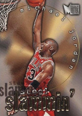 1996 Metal Steel Slammin' Michael Jordan #6 Basketball Card