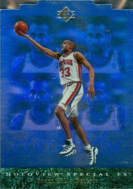 1995 SP Holoviews Die-Cut Grant Hill #PC10 Basketball Card
