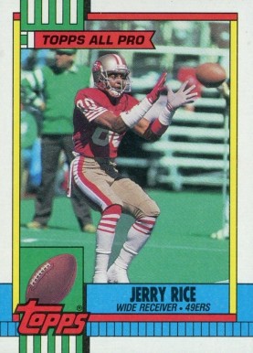 1990 Topps Jerry Rice #8 Football Card