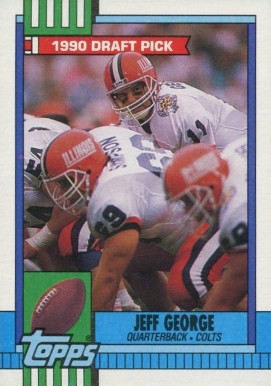 1990 Topps Jeff George #298 Football Card