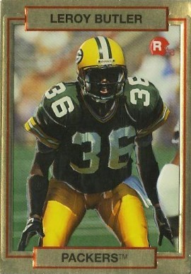 1990 Action Packed Rookie Update Leroy Butler #10 Football Card