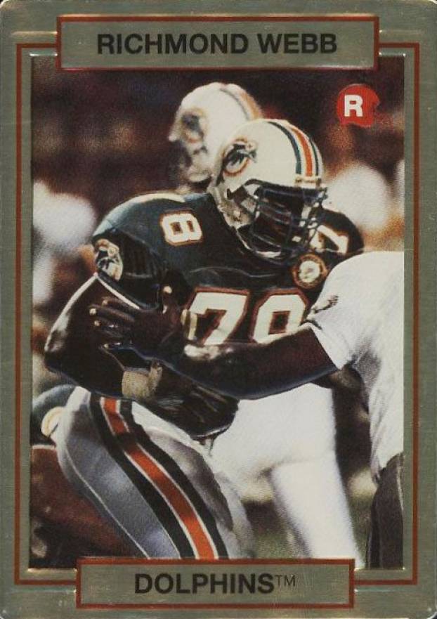 1990 Action Packed Rookie Update Richmond Webb #2 Football Card