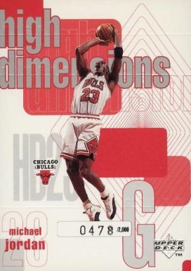 1997 Upper Deck High Dimensions Michael Jordan #HD23 Basketball Card