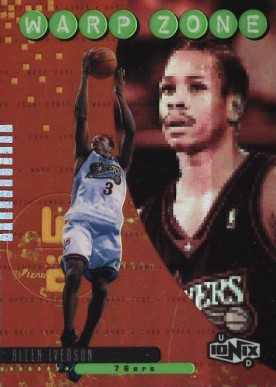 1998 Upper Deck Ionix Warp Zone Allen Iverson #Z11 Basketball Card
