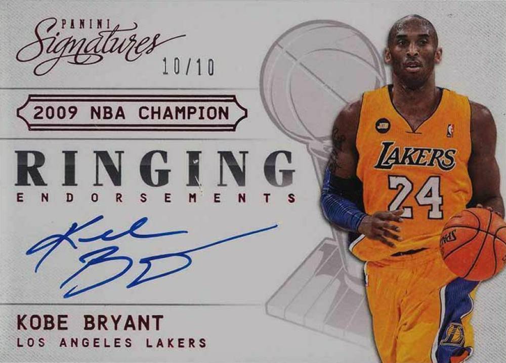 2013 Panini Signatures Ringing Endorsements Kobe Bryant #7 Basketball Card
