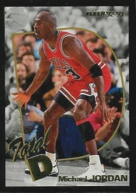 1992 Fleer Total D  Michael Jordan #5 Basketball Card
