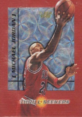 1997 Fleer Thrill Seekers Michael Jordan #7 Basketball Card