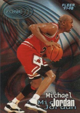 1997 Fleer Zone Michael Jordan #10 Basketball Card