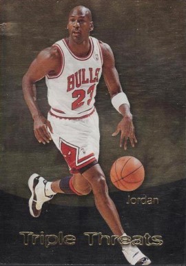 1996 Skybox Premium Triple Threats Michael Jordan #TT11 Basketball Card