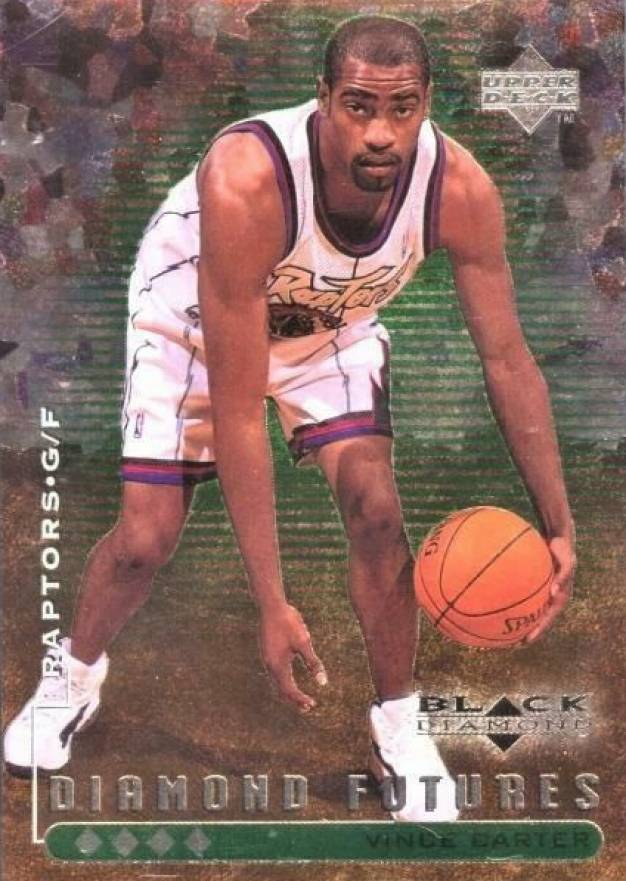1998 Upper Deck Black Diamond Vince Carter #120 Basketball Card