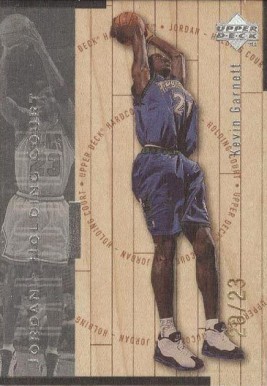 1998 Upper Deck Hardcourt Jordan Holding Court Kevin Garnett/Michael Jordan #J16 Basketball Card