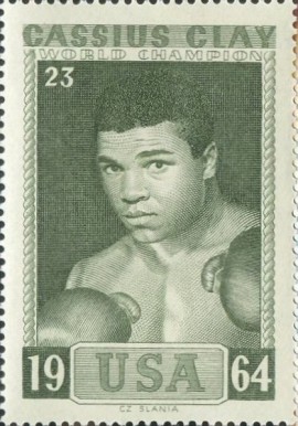 1964 Slania Stamps World Champion Boxers Cassius Clay #23 Other Sports Card