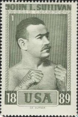 1964 Slania Stamps World Champion Boxers John L. Sullivan #1 Other Sports Card