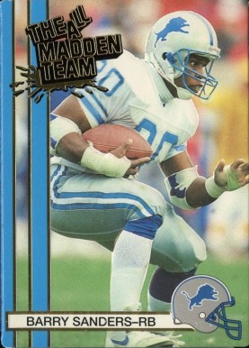 1990 Action Packed All-Madden  Barry Sanders #47 Football Card